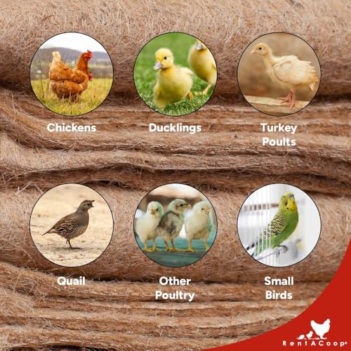 RentACoop Jute Brooder Liners for Little Red Barn Brooder - 4 Pack
