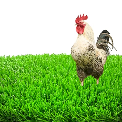 8 Pack Chicken Nesting Pads-12×12",Washable Thicken Artificia Grass Nesting Box Liners Pee Pads Reusable Laying Eggs Bedding for Chickens Coop Pet Outdoor Indoor