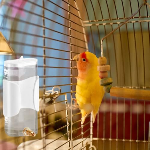 Automatic Bird Water Dispenser, 1 pc 280ML Parrot Water Feeder, No Mess Parrot Feeder Cage Accessories Bird Drinker Bowl Fountain for Parrot Budgie Lovebirds Cockatiel Parakeet