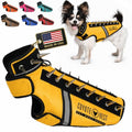 CoyoteVest SpikeVest Dog Harness, Made in the USA, XS-Yellow | Stab-Resistant Protective Vest | Coyote Vest for Dogs | Defends Against Coyotes, Dogs, Birds of Prey | Reflective Safety - color: Yellow, size: X-Small