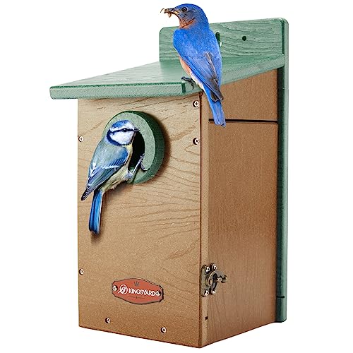 Kingsyard Recycled Plastic Bluebird House + Kingsyard Recycled Plastic Wren Bird House