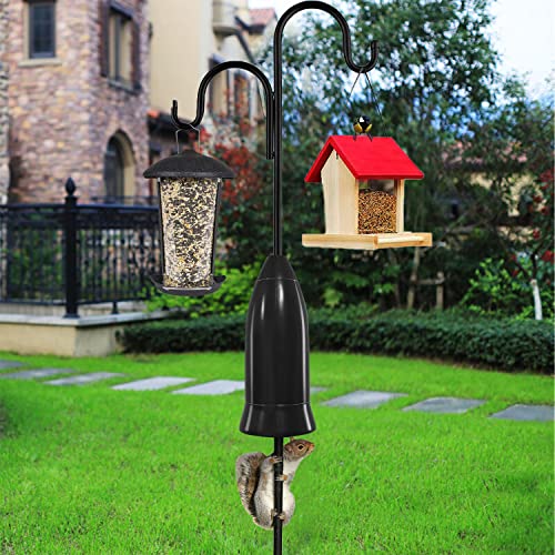 Squirrel Baffle for Bird Feeder Pole,Installation Without Removing the Pole,Wrap Around Poles Protect Bird Feeder,Suitable for Shepherd Hooks - size: 6.0 lb