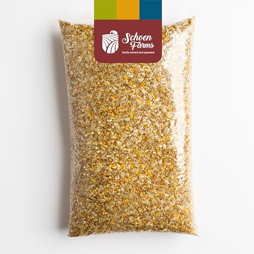 Schoen Farms Little Mess Wild Bird Food Mix – 10 lb Bag – No-Waste Seed Blend with Sunflower Hearts & Millet – Clean Backyard Feed for Finches, Jays & Cardinals