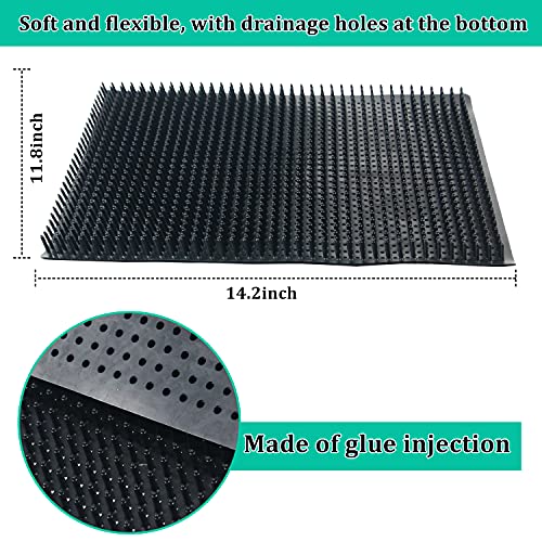 Washable Chicken Nesting Pads 6 Pack Chicken Coop Accessories, Pad for Duck, Chicken Coops Nesting Boxes, Cuttable and Reusable Egg Laying Mats for Coops Hen House Poultry Eggs Protecting, 14"x11.8"