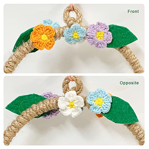 La La Pet® Bird Rope Swing with Hanging Hook Bird Rope Perch Bird Swing Perch Bird Perch Stand Bird Cage Toy for Parrot Budgie Parakeet Cockatiel Cockatoo Conure Large - color: Large