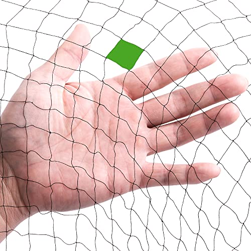 Mist Net Deep Pockets Nylon 110/2D 15mm Mesh Size Bird Netting,Invisible Net,Anti Wind System,Airport Bird Prevention (10x20 ft) - size: 10x20 ft