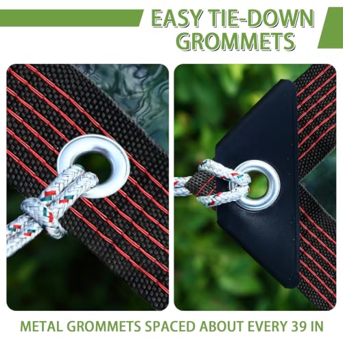 Clear Tarp with Grommets 8x12 ft, 2 Pack 10 Mil Waterproof Vinyl - color: Black Border, size: 8x12 ft-2P