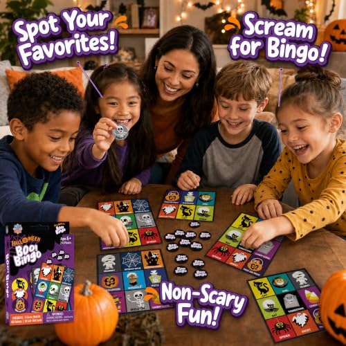 Masterpieces Family Games - Halloween Boo! Bingo Game - style: Halloween