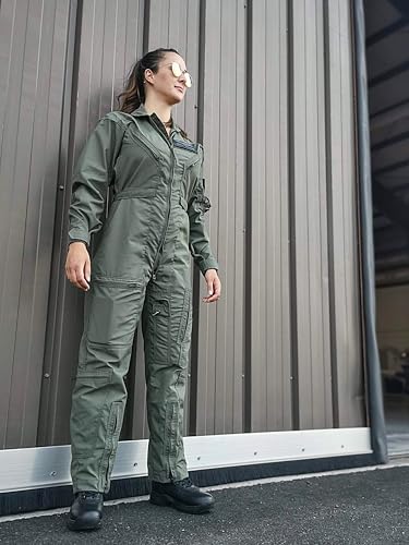 Propper Unisex Cotton Twill 27/P Flyers Coverall | Air Crew and Maintenance Flight Suit, For Men and Women - color: Freedom Green, size: Medium