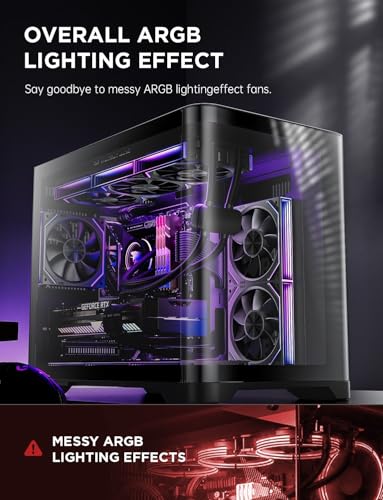 Asiahorse Dawn 120mm Case Fan, ARGB PWM 1850RPM/71CFM Airflow, Forward & Reverse Blade Design, Low Noise, Precision HDB Bearings High Performance RGB PC Fan Modular Connection - color: Black, size: 3-pack-Reverse blade