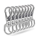 Swivel Eye Snap Hooks, 304 Stainless Steel Heavy Duty 2.7 Inch 3.5 Inch Spring Hooks for Keychains, Bird Feeders, Pet Chains, Dog leashes - style: 3.43"(1#)-8pcs