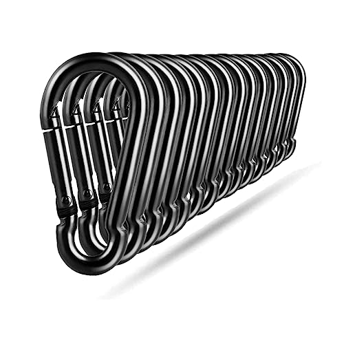 14 PCS Carabiner Clip Spring Snap Hooks - M8 3.15 Inch Heavy Duty Snap Hook Quick Link for Swing Hammock Camping Fishing Hiking, 500 lbs Capacity - color: M8 (3.15Inch)-14Pcs