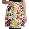 CUTHOLLOW Egg Collecting Apron for Adlut, Housewife, 18 Deep Pockets Hen Egg Gathering Holding Apron with Elastic Closures - style: Vegetables and Farm