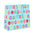 STPIYFZU 13" Large Easter Gift Bags with Handles, Egg Design Reusable Paper Easter Bag for Egg Hunts Kids Party Supplies, Gift Wrapping - color: 1 PCS Egg bags 02