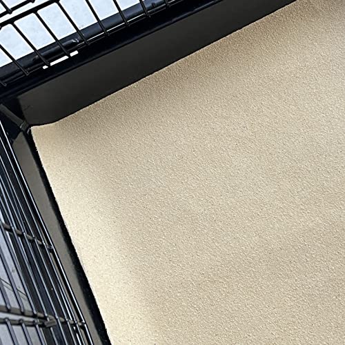 Gravel Paper for Bird Cage,BirdCage Liner Papers Cuttable Gravel Liner Sea Sand Paper Pet Animal Cages Cushion Great for Hard-Billed Birds Parrot | Clean Safe & Aids in Digestion (8 PCS - 17" x 11") - size: 8 PCS - 17" x 11"