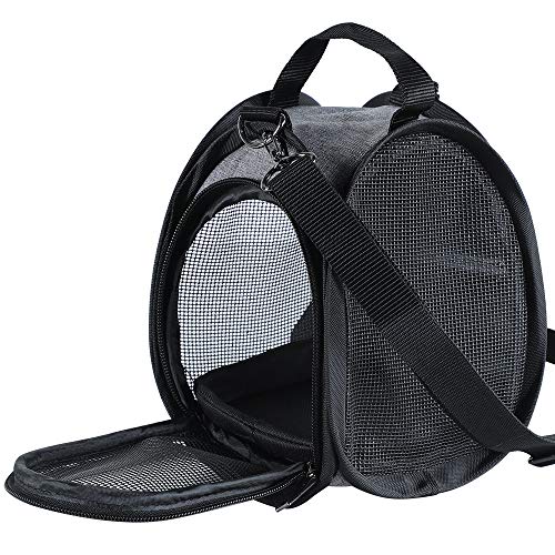 Petsfit Hamster Carrier Small Animal Bag for Sugar Glider,Hedgehog,Tortoise,Teacup Dogs,Baby Guinea Pig - Lightweigh Carriers with Shoulder Strap,Breathable Mesh Window,Removable Mat,Side Pockets