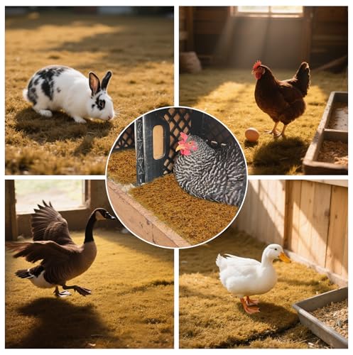 6 Pcs Washable Chicken Nesting Pads,Chickens Nesting Box Pads Chickens Nesting Pads Artificial Grass Rug Reusable Hens Nest Boxes Pad Chicken Coop Bedding for Laying Eggs (12 x 12 x 0.78 Inches) - color: 【Yellow】
