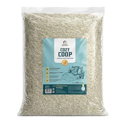 4 Pack 10 Pound Bag Hemp Cozy Coop Siftable Chicken Bedding - size: 4 Pack