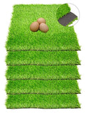 Chicken Nesting Box Pads Artificial Grass Reusable Thick Turf Mats for Chicken Coops, Hens Egg Laying Bedding (Rabbit, Hamster) - 5 Pack Washable 12x12 Inch Tiles