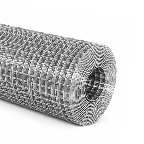 304 Stainless Steel Hardware Cloth Roll, Welded Wire Mesh for Chicken Coop, Garden Fence, Animal Barrier, Pest Control & DIY Projects (1/4" Opening, 15.7" x 20') - size: 1/4" Opening, 15.7" x 20'