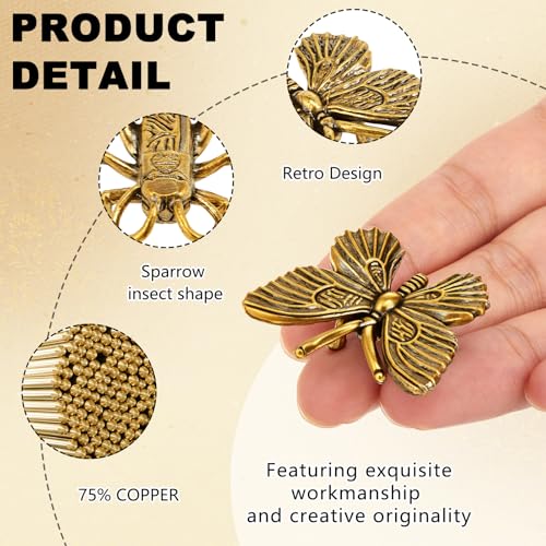 4 Pcs Mini Bird Bath Copper Ornaments Bird Bath Purification Disk Birdbath Cleaner Single 1 oz Weight Universal Fit for Outdoor Birdbaths, Bowl(Butterfly, Cricket, Bee, Dragonfly) - style: Butterfly, Cricket, Bee, Dragonfly