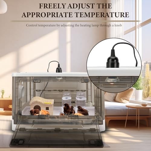 Chick Brooder,Fan Ventilation Circulation Design,Brooder Box for Chicks,Brooder Heater Warms up to 15 Chicks(20″x14″x12″) - size: 20″x14″x12″