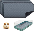 4 Pack Guinea Pig Cage Liners - Washable Guinea Pig Pee Pads, Waterproof Reusable & Anti Slip Guinea Pig Bedding Fast and Super Absorbent Pee Pad for Small Animals Rabbit Hamster Rat - size: 24" 47"（4 pack Polyester）
