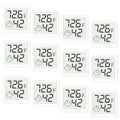 Mini Humidity Meter Hygrometer 12 Pack Room Thermometer Indoor Digital Temperature and Humidity Monitor for Home House Office Garden and Cellar - style: Style A-White-12pcs