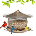 LBTING Bird Feeder, Wild Bird Feeder, Round Lantern-Shaped | Metal, For Hanging Outside Outdoors Garden Yard - style: Round Large