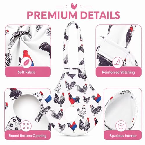 DZXZY Chicken Holder Bags Hen Sling Carry Bag Chicken Carrier with Handle Chicken Supplies Chicken Medic Bag Catching Hand Bag (White) - color: White
