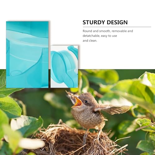 Kisangel 2 Pack Pigeon Water Feeder Automatic Drinking Bowls for Cage Removable Bird Water Dispenser for Parrots Doves and Other Birds 6.10 X 3.14 X 3.14 in