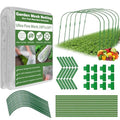 Garden Mesh Netting Kit, 10x33FT Ultra Fine Mesh Netting with 6 Sets Fiberglass Garden Hoops & 12 Clips for Tree Fruit Barrier Vegetable Fruits Flowers Shrubs Plant Covers Net