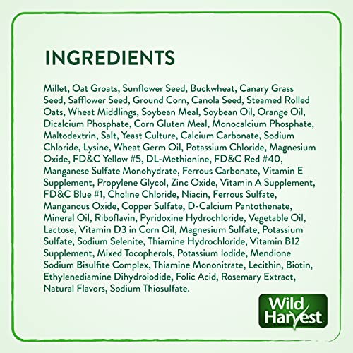 Wild Harvest Daily Blend Nutrition Diet, 2 Pounds, Bird Food for Cockatiels, Lovebirds and Small Hookbills - size: 2 Pound (Pack of 1)