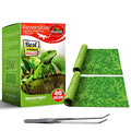Reptile Carpet, 36 * 18in Pet Terrarium Liner,Reptiles Cage Mat/Substrate for Snakes, Chameleons, Geckos ands Kitchen Use(2sheets) with Tweezers Feeding Tongs - size: new-40Gallon(36*18in)