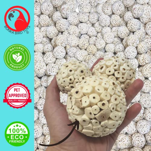Bonka Bird Toys 2363 Pk2 Large Sola Atta Ball Bird Toys - color: Pk2 Large Sola Atta Balls