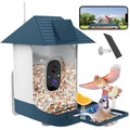 FHD Bird Feeder with Camera,Solar Powered Bird House Camera | Auto Record Video to Cloud Storage,Ideal Gift for Dad and Mom,Built-in AI Bird Recognition,Wireless,Only 2.4G WIFI