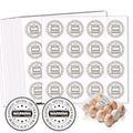 320 Pcs Farm Fresh Eggs Carton Labels, 2 Inch Round Washed Eggs Labels Self-Adhesive Egg Packaging Stickers for Chicken Egg Box Container Farm Supplies - color: Washed Eggs