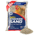 Sun Joe Premium Chicken Coop Sand, Coarse Grade, 50 Lb Bag, CHKSAND50 | Washed, Screened and Dried, Fast-Draining, Non-Clumping Poultry Bedding - size: 1 Pack