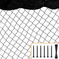 BSTPCOO Bird Netting, 50'x50' with 1" Square Mesh, Hawk Net for Chicken Run | Garden Nettings for Chicken Coop Roof, Poultry Netting Heavy Duty Nylon Net Aviary Nettings Deer Fence - size: 50'×50'-1''