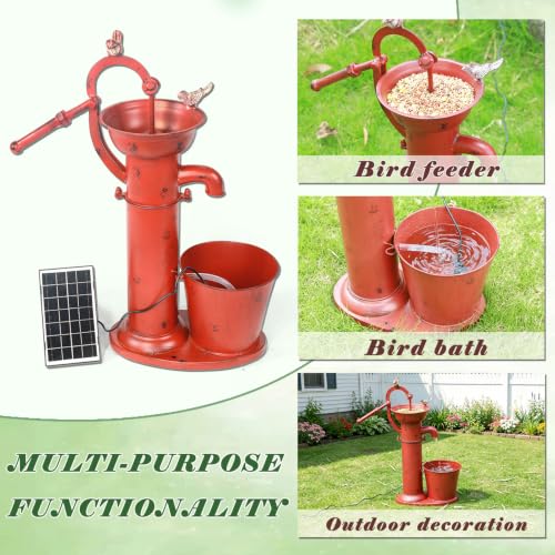 Multifunctional Solar Water Fountain,Solar Bird Bath Fountains | High-efficiency solar energy/Rugged materials/Multi-functional use