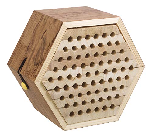 Toysmith Beetle & Bee Solitary Habitat Kit, Wooden Outdoor Science Toy | Kids Outdoor Toy, Bee House Craft, Garden Kit Learning, 13 FSC Wood Pieces, No Glue Hardware, Age 8+ Pollinator Activity - style: Solitary Bee Habitat