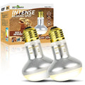 REPTI ZOO 50W Reptile Heat Lamp Bulb,2 Pack Intense Spot Basking Light,UVA Daylight Heating Lamp Bulb for Reptile & Amphibians & Chicken Brooder,Bearded Dragon, Lizard, Tortoise - style: 50W/Daylight