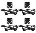 4 Pack USB Brushless Cooling Fan 40mm High Performance DC 5V Speed 4200 RPM for Small Appliances Series Replacement For Desktop - color: 5V USB(4010)