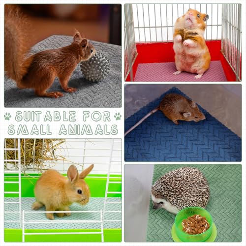 10 Pcs Guinea Pig Cage Liners Washable Rat Bedding for Guinea Pigs Controlling Absorbent Waterproof Pee Pads Blanket for Rabbits Hamster Small Animal Chinchilla(Wheat,18x24 Inch,Multicolor) - color: Multicolor, size: 18x24 Inch, style: Wheat