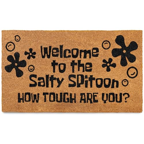 Welcome to The Salty Spittoon Door Mat, Doormat, House Decor Funny Nerd Gift Geek Nerdy 18X30 inch - color: As Picture09, size: 18X30IN