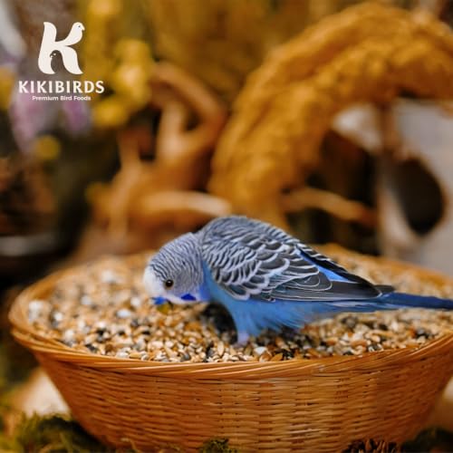 Freeze-Dried Chop & Seeds for Parakeet | Low Fat Food with Beta-Carotenoids, Calcium & Iodine | All Natural for Budgies & Small Parrots | Feather & Bone Health (2 lbs)