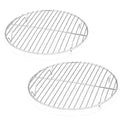 E-far 10½ Inch Round Cooling Cooking Racks, Stainless Steel Round Steaming Baking Rack Set of 2, Multi-Purpose for Canning Air Fryer Pressure Cooker, Dishwasher Safe - size: 10.5"