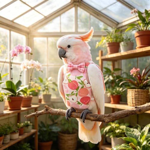 4Pcs Reusable Waterproof Bird Diaper Suit, Cute Pet Nappy Clothes for Parrot Duck Chicken Pigeon Small Pets (L) - size: L