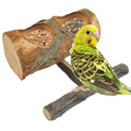 Wooden Bird Feeding Dish Cups Perch Stand Hanging Feeder Solid Wood Parrot Feeding Bowl for Parakeets Conures Cockatiels Budgie Parrot