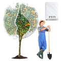 8 x 8ft Large Fruits Tree Netting, Garden Mesh Insect Tree Cover with Zipper Drawstring Bird Barrier Net Plant Bags Blueberry Bushes Protection Plant Cover for Prevent Animals Deer Squirrel Bug - size: 8×8Ft/ 1pcs/ zipper
